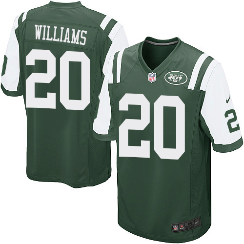 Men's Game Marcus Williams Nike Jersey Green Home - #20 NFL New York Jets